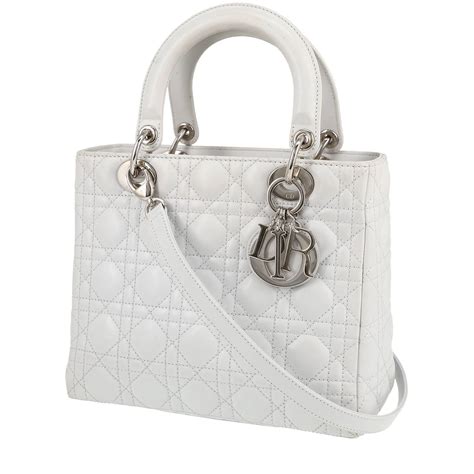 lady dior borsa bianca|Borse Dior in Pelle Bianco .